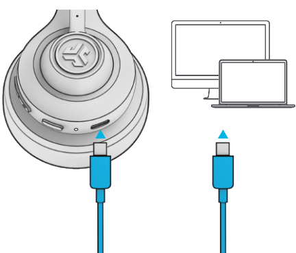 Jlab Go Work 2 Headset-WIRED CONNECTION
