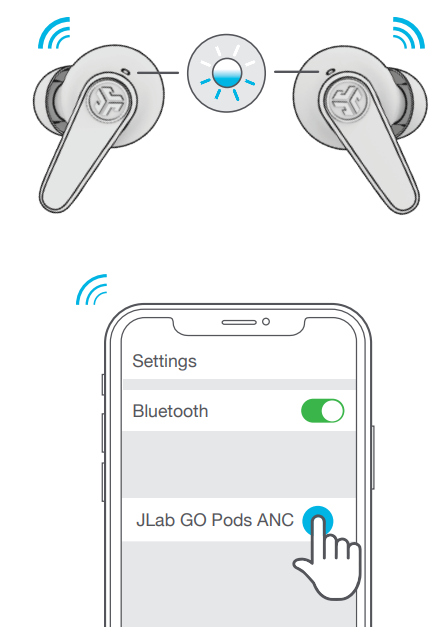 Jlab Go Pods Earbuds-PAIR UP D