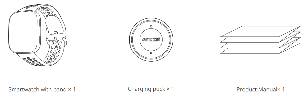 Amazfit Bip 6 Smartwatch-Package Contents