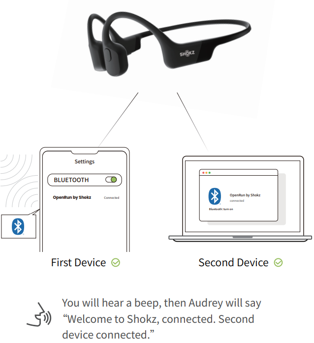 Shokz Openrun S803 Headphones-Device