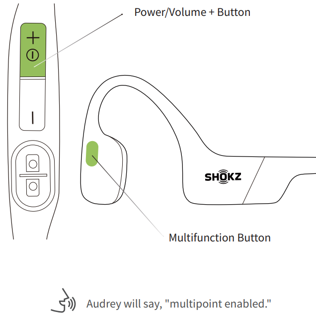 Shokz Openrun S803 Headphones-Multipoint Pairing B