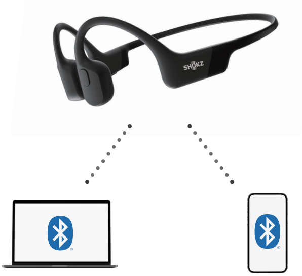 Shokz Openrun S803 Headphones-Pair Two Devices