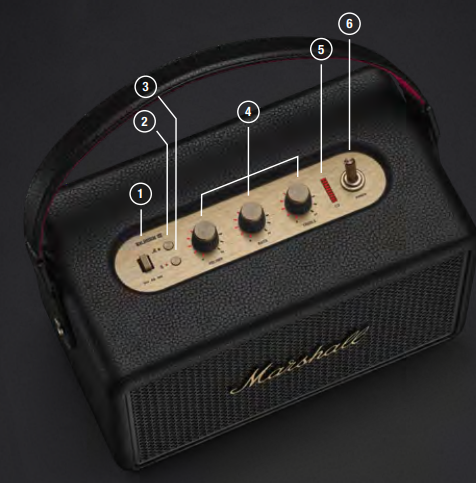 Marshall Kilburn III Portable Loudspeaker-DEVICE LAYOUT