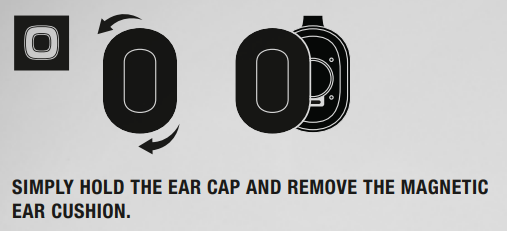Marshall Monitor Bluetooth Over-Ear Headphones-REMOVABLE EAR CUSHIONS