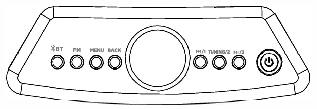 Meet the AIWA Exos-5 Wireless Speaker-CONTROLS