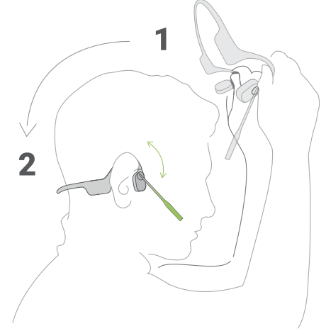 Shokz OpenComm 2 UC Headset-WEAR