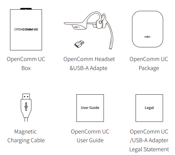 Shokz OpenComm UC C102-AA Headset-BOX