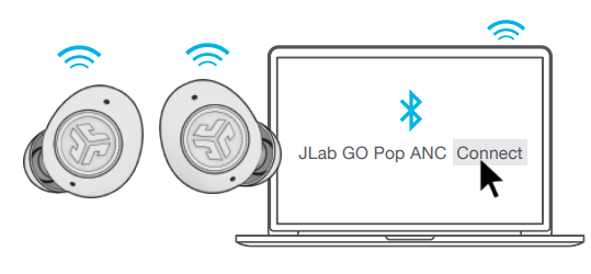 JLab Go Pop ANC Earbuds-MULTIPOINT B