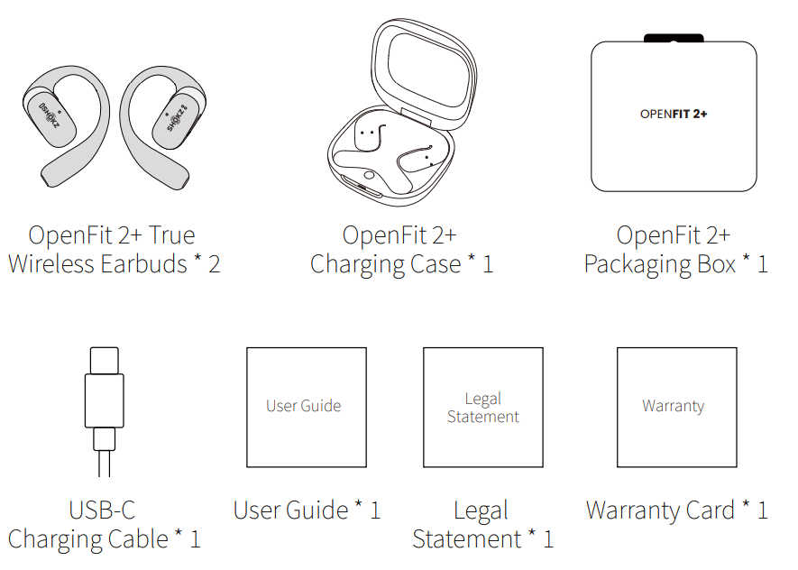 Shokz OpenFit 2+ T921 Earbuds-product-a