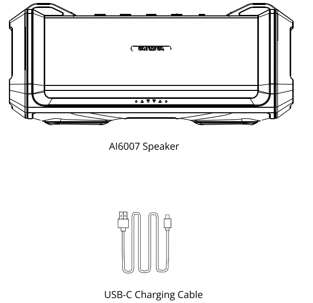 Aiwa Exos-3 Wireless Speaker-WHAT'S INCLUDED