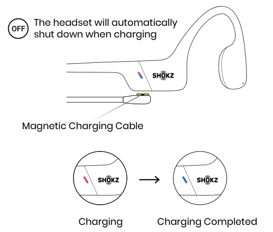 Shokz Openswim Pro S710 Headphones-Charging Tips