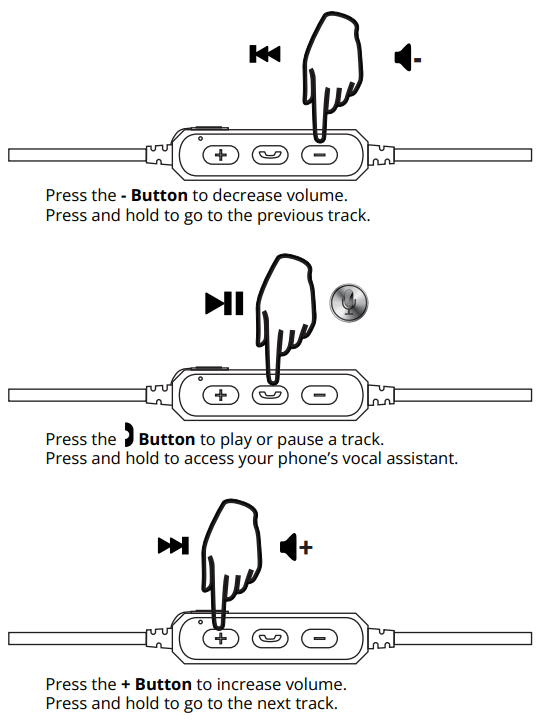 AIWA Train In-Ear Wireless Earphones-LISTENING TO MUSIC