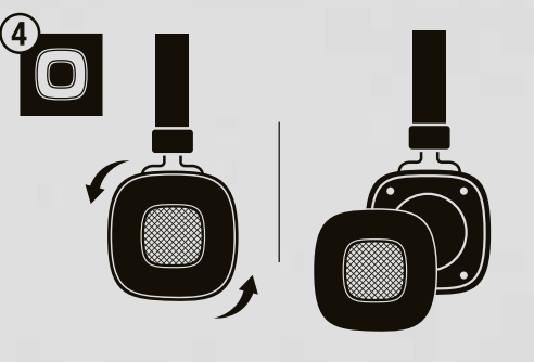 Marshall Major II On-Ear Headphones-REMOVABLE EAR CUSHIONS