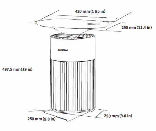 SwitchBot Air Purifier Tablel-spec