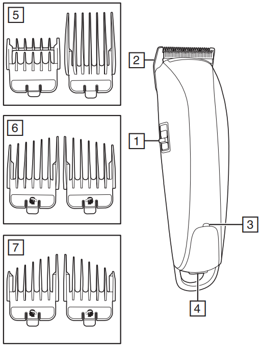 Remington Easy Fade Pro Hair Clipper HC550-PARTS
