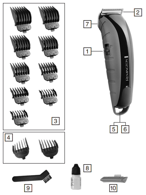 Remington Indestructible Hairclipper HC5880-PARTS