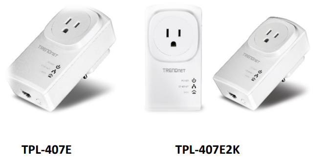 Trendnet Powerline 500 AV Adapter Kit TPL-407E-Product Overview