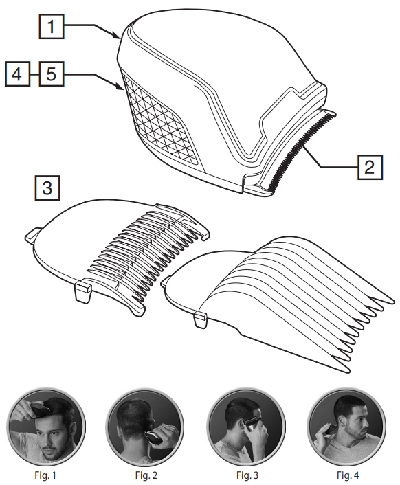 Remington QuickCut Pro Hair Clipper HC4300-PARTS