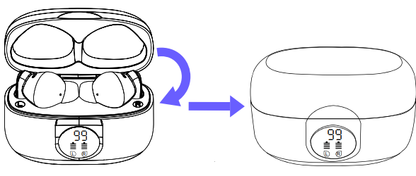 Homespot Wireless Earbuds JQ290N-Power Off