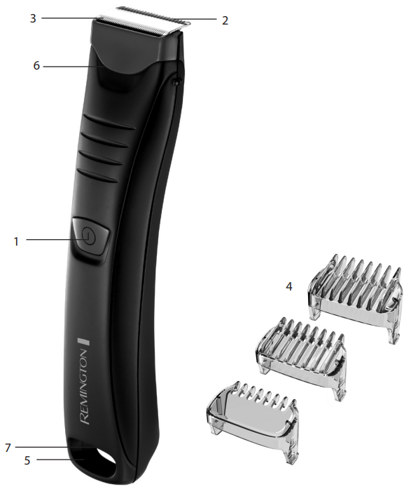 Remington Delicates & Body Hair Trimmer BHT250-KEY FEATURES