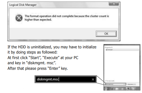 External RAID Enclosure IB-RD3680SU3-Trouble Shooting A