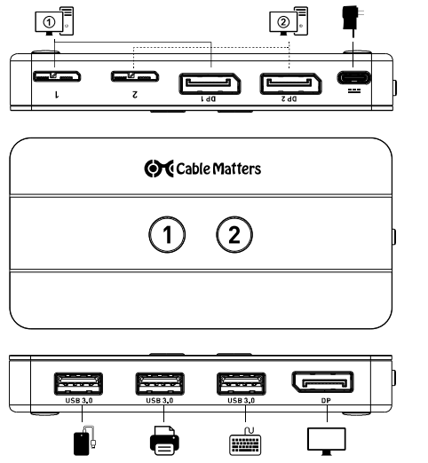 Cable Matters USB 3.0 KVM Switch 202070-product-b
