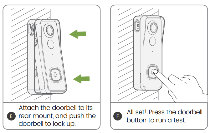 tiejus Smart Video Doorbell Video Bell-J9-install-c