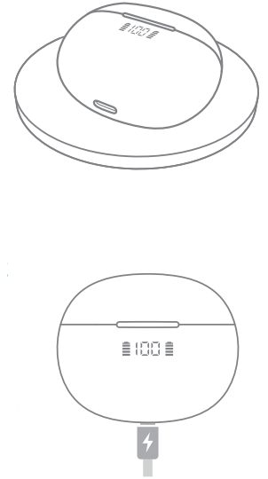 Awei T69 True Wireless Earbuds-Wireless Charging