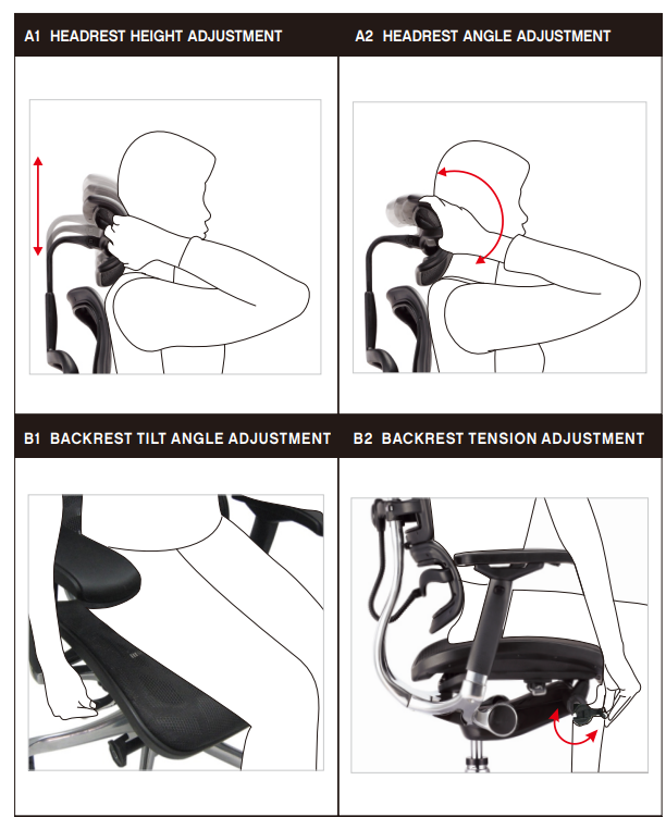 Eurotech Ergohuman Elite High-Back Chair-assemble-a