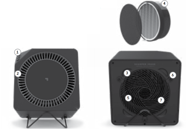 Sharper Image Purify 5 Air Purifier-OVERVIEW