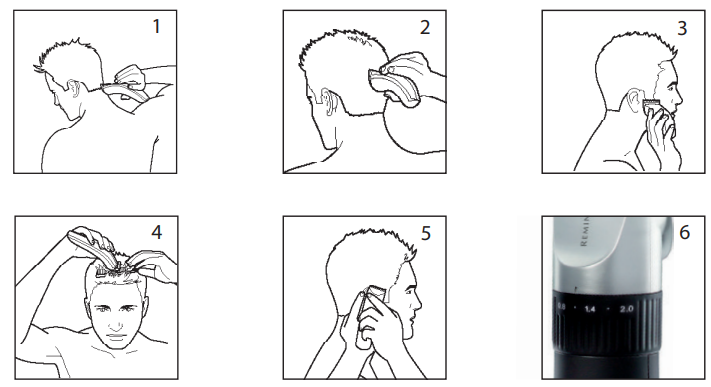 Remington Hair Clipper HC5810-instruction