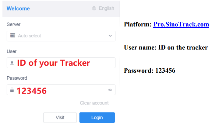 Sino Track GPS Tracker ST-901A-start