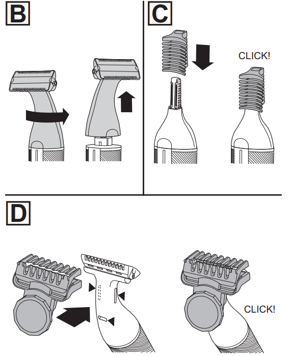 Remington Omniblade Precision HG4000-INSTRUCTIONS FOR USE