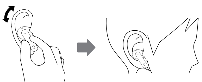 Qro Classics Wireless Earbuds-Wearing