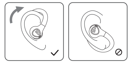 Soundpeats Wings2 Earbuds-Wearing methods