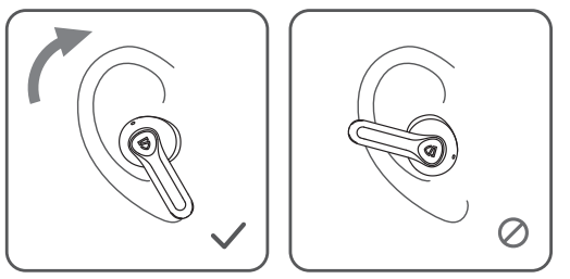 Soundpeats Air4 Earbuds-Wearing methods