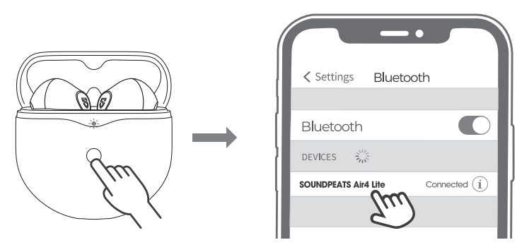 SoundPEATS Air4 Lite Earbuds-First Time of Use