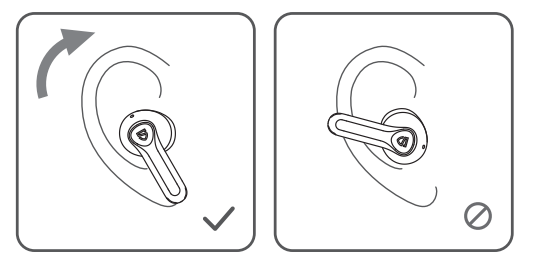 SoundPEATS Air4 Lite Earbuds-Wearing methods