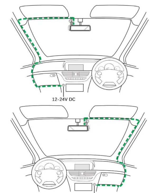 Peztio Touch Screen Dash Cam-INSTALL-B