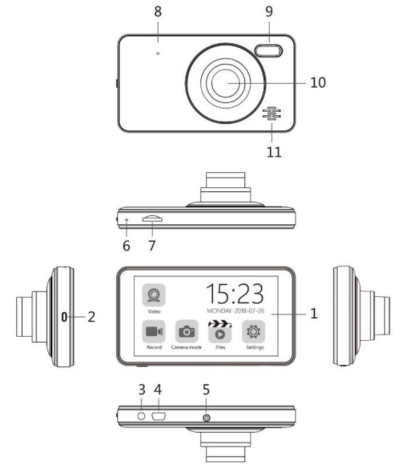 Peztio Touch Screen Dash Cam-PRODUCT-B
