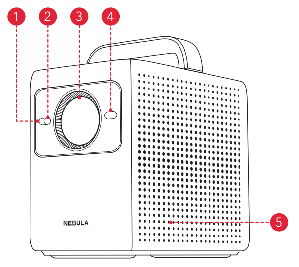 Nebula Cosmos 4K SE Video Projector-Front View