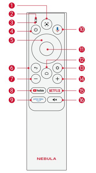 Nebula Cosmos 4K SE Video Projector-Remote Control