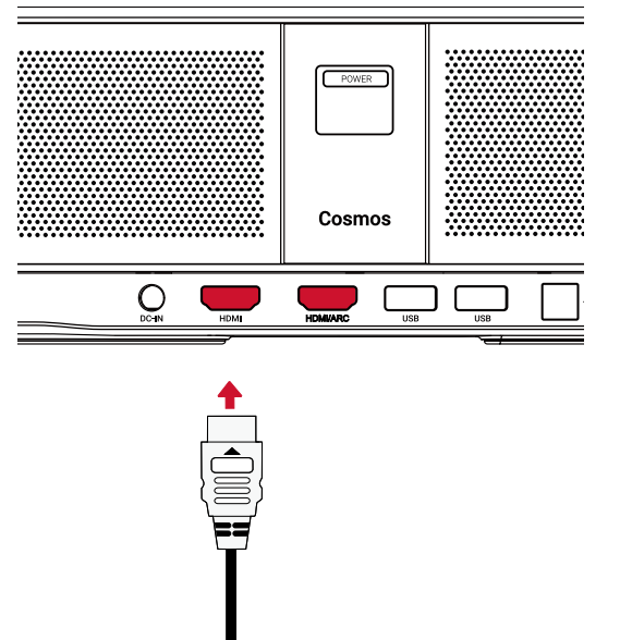 Nebula Cosmos Max Projector-Play from HDMI Playback Devices