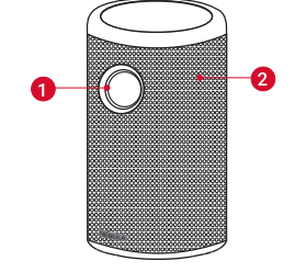 Nebula Capsule 2 Projector-Front View