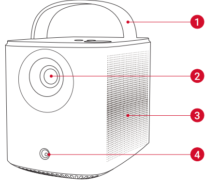 Nebula Mars 3 Air Projector-Front View
