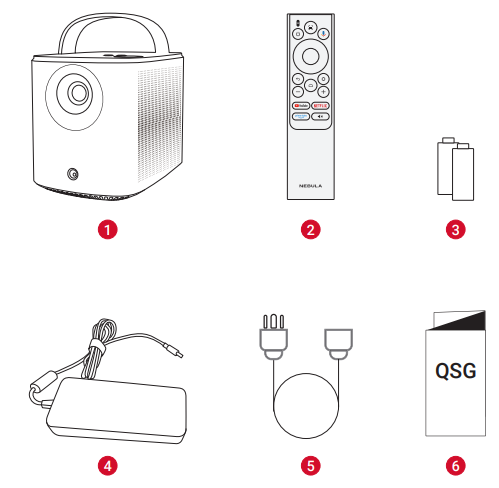 Nebula Mars 3 Air Projector-What's Included