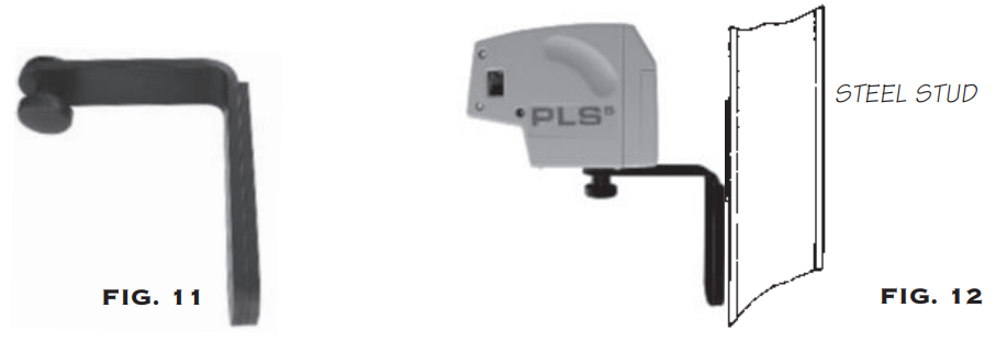 Pacific Laser Systems PLS5 and PLS3 Laser Levels -Magnetic Bracket Instructions