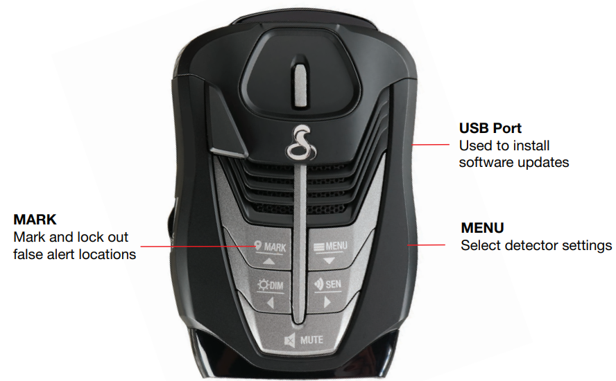 Cobra Connected Radar & Laser Detector RAD-480i-product-a