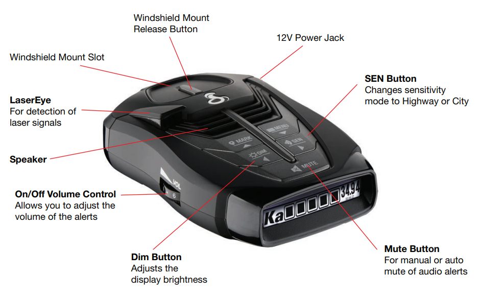 Cobra Connected Radar & Laser Detector RAD-480i-product-b