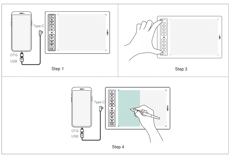 Xenx P3-1060 Graphics Tablet-Setup your graphics tablet on Android OS